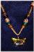 Animal Leather and Glass Beads Necklace- This clay handmade necklace is hand-painted in antique bronze, silver and gold. Accented w/glass beads, metal and clay handmade beads. Gold plated wire and posts are used for final details. Unique Design and Very wild!