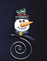 Snowman-Christmas Holiday Bookmarks-Handmade Crafts