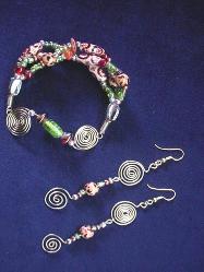 Bracelet and Earrings